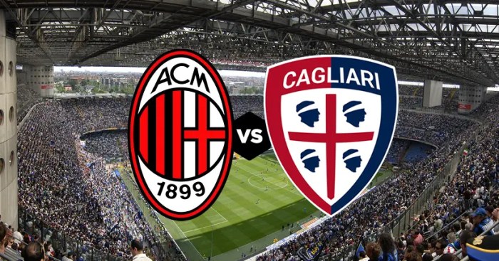 Sejarah pertemuan Milan vs Cagliari