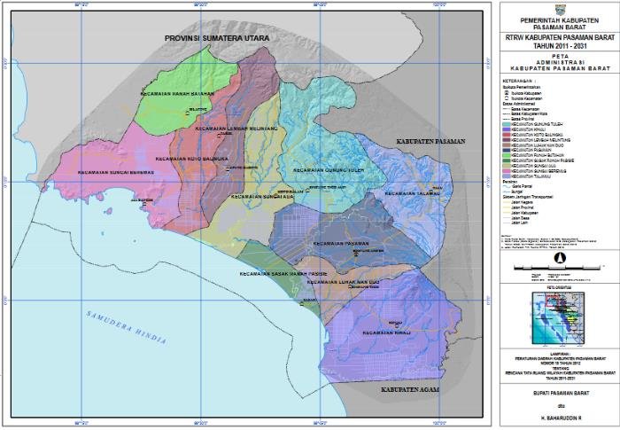Geografis Kabupaten Pasaman Barat
