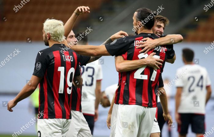 Cetak gol terbanyak Milan vs Cagliari