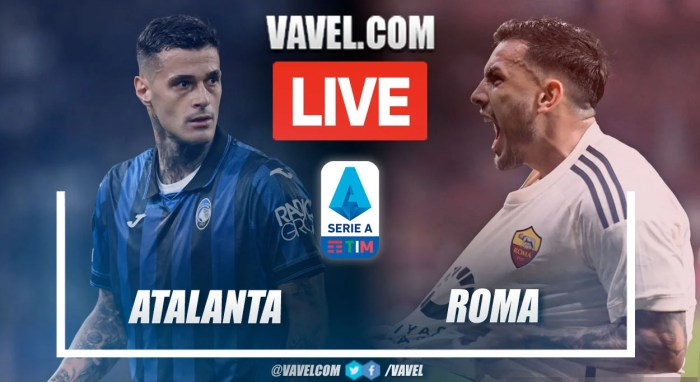 Roma atalanta serie stream vs live