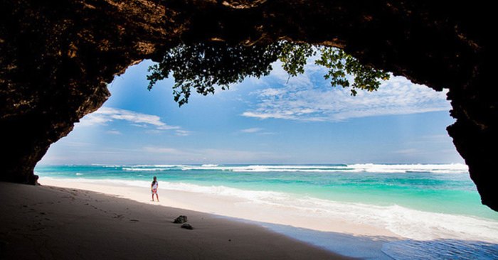 Pantai tersembunyi di Bali