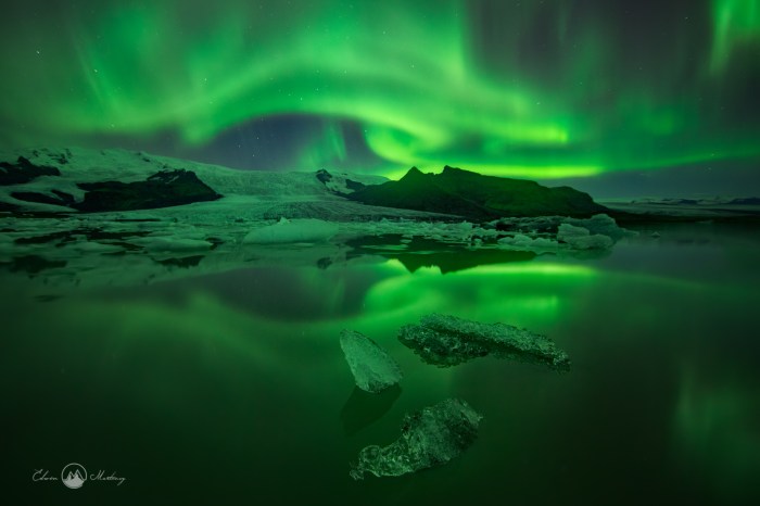 Prediksi aurora di Islandia